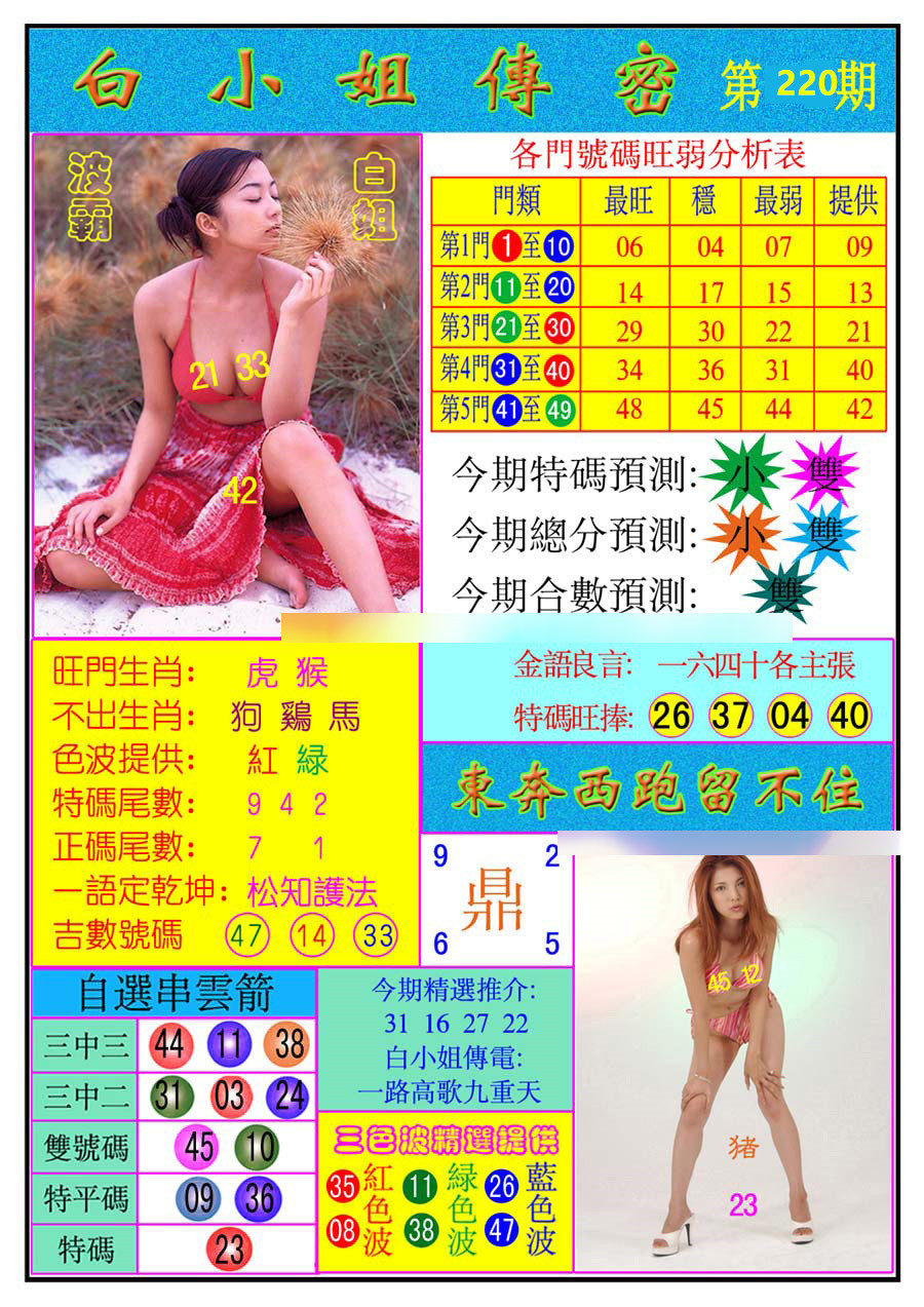 白小姐传密